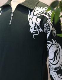 Green Imported Zipper Tee - Image 2