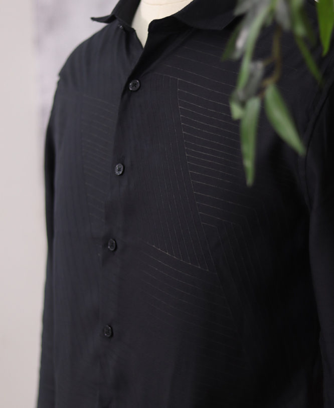 Black Designer Shirt - Image 2