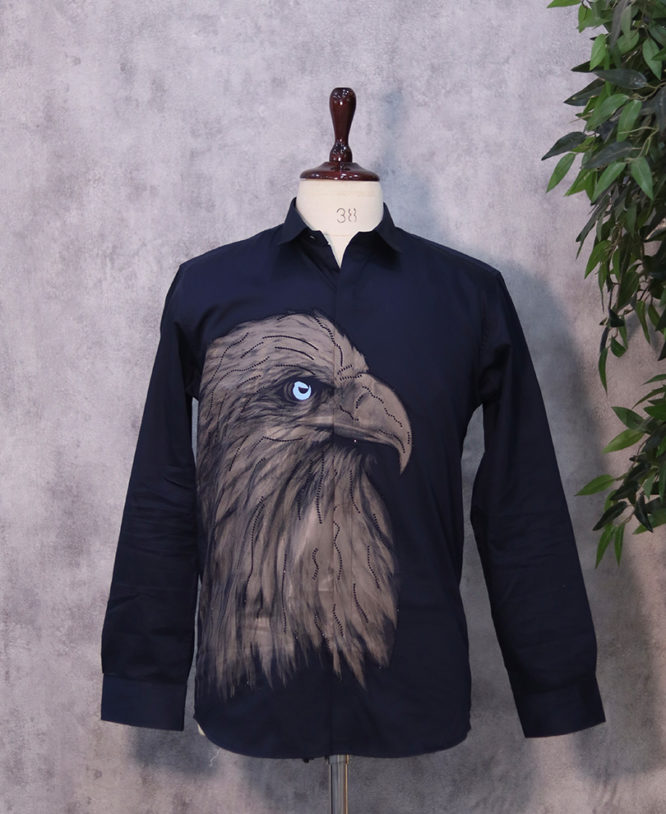 Navy Blue Stone Shirt
