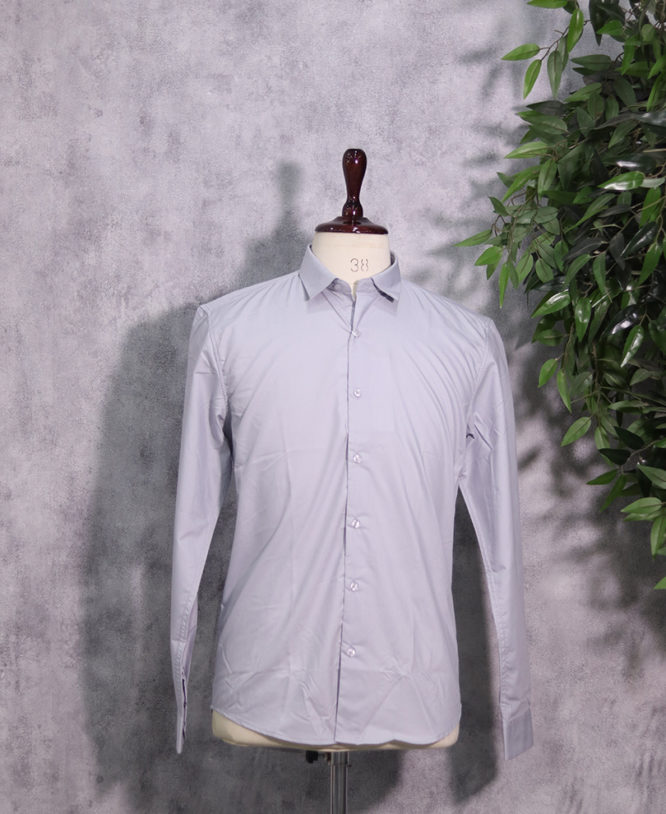 Light Grey Plain Shirt