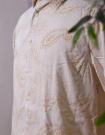 Off White Printed Shirt Half - Image 2
