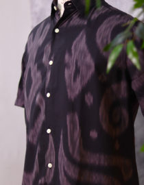 Black Printed Shirt Half - Image 2