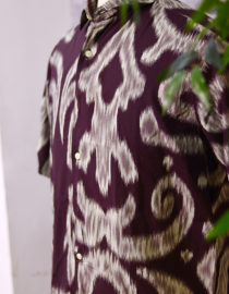 Brown Printed Shirt Half 2 - Image 2