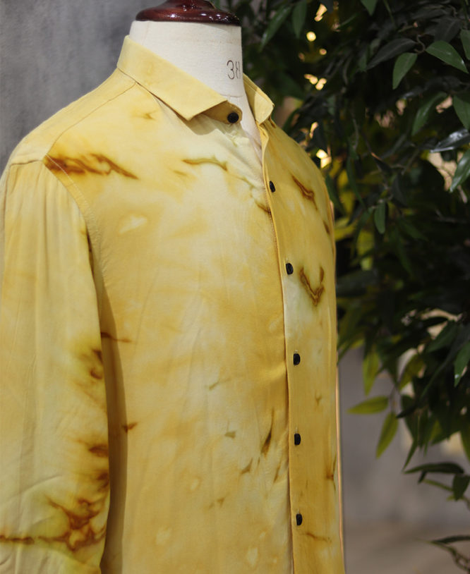 Mustard  Tie & Dye Shirt - Image 2