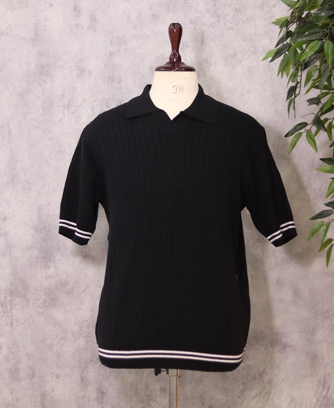 Black Imported Tee Half