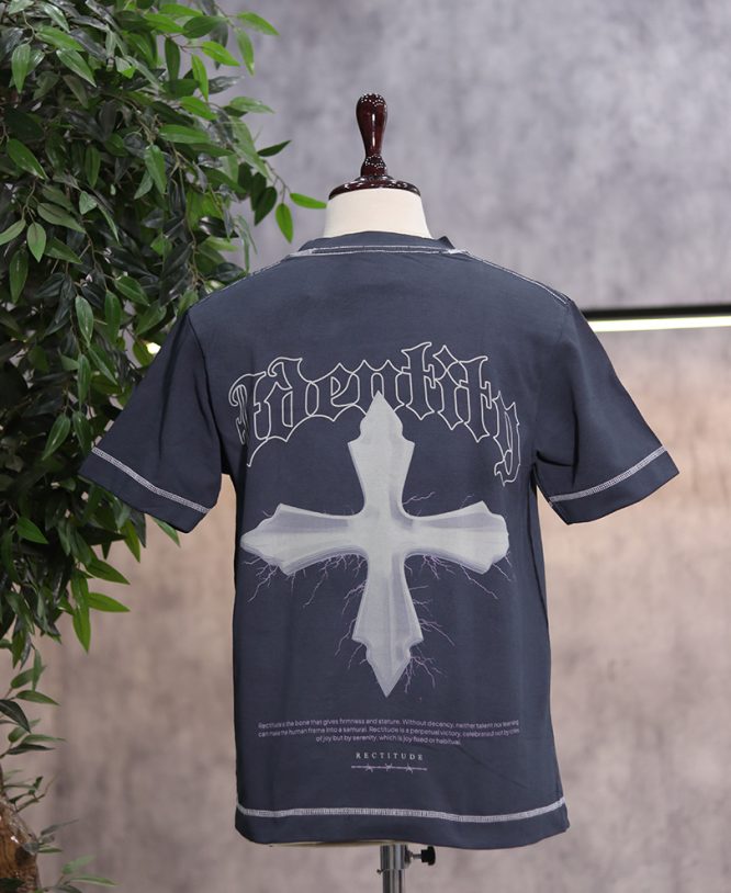 Grey Drop Shoulder