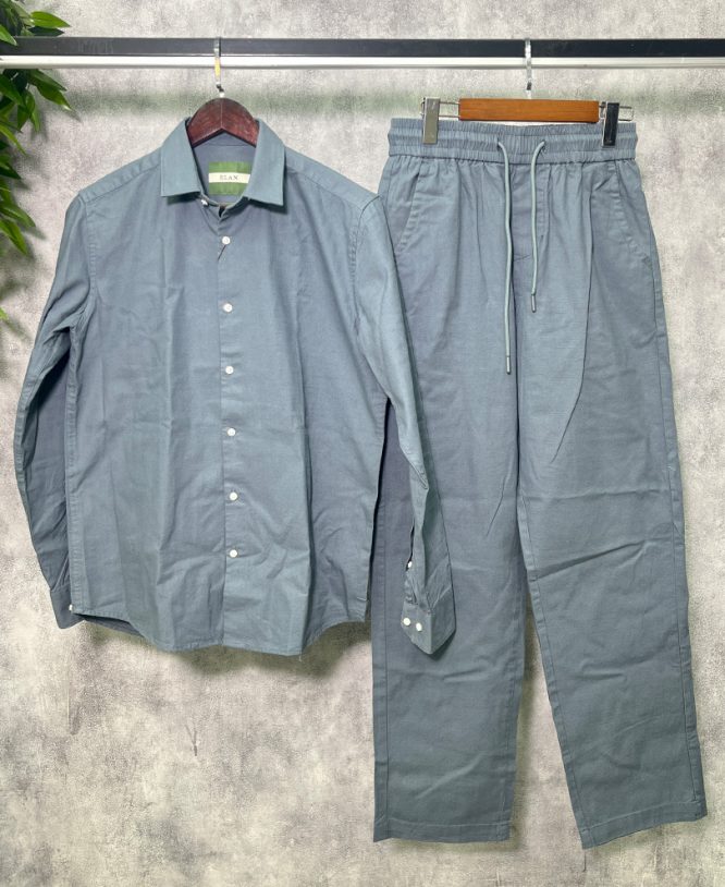 Blue Linen Co-ords