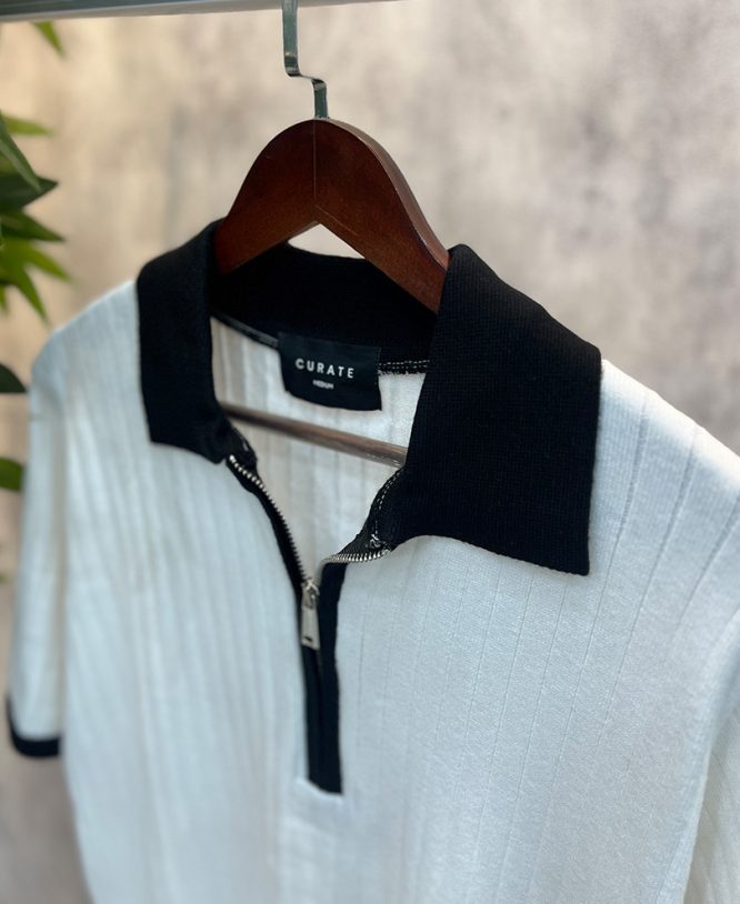 White Zipper Tee - Image 2