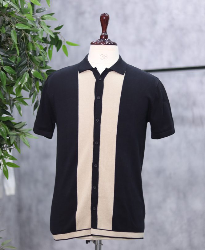 Black Designer Shirt Half