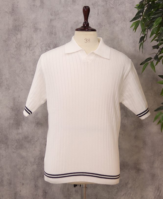 White Imported Tee Half