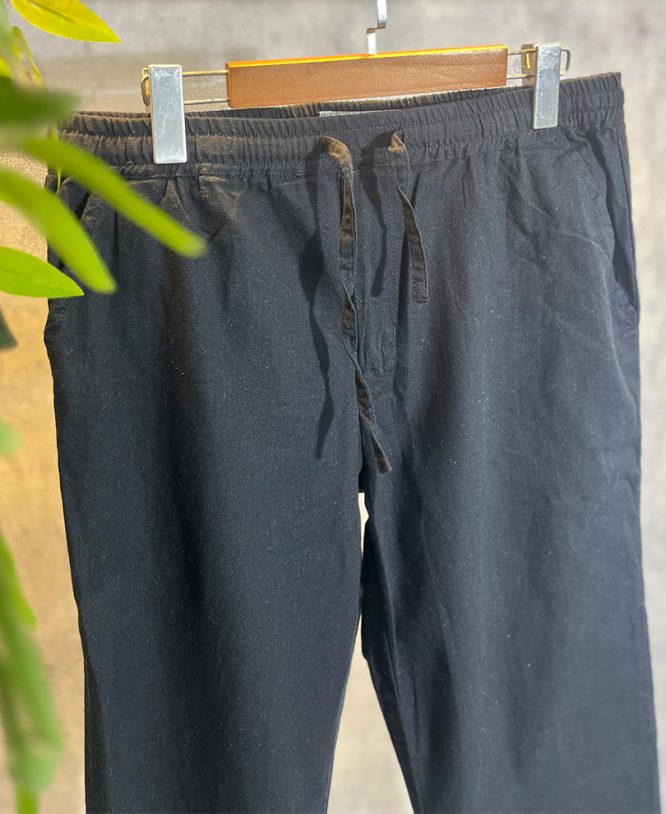 Black Linen Pant - Image 2
