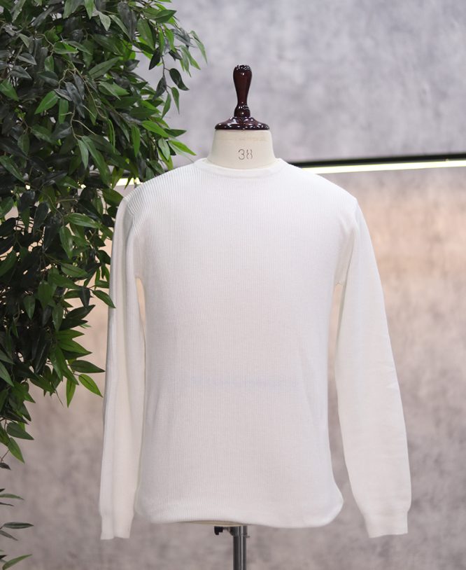 White Full Hand Tee