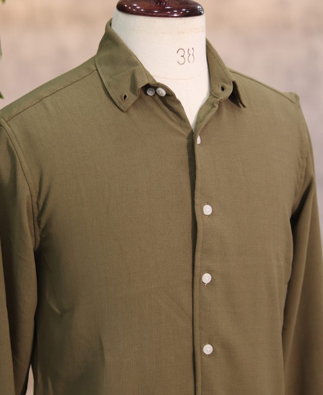 Green Linen Shirt - Image 2