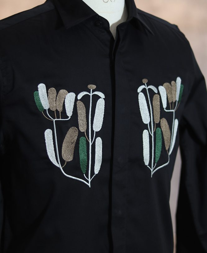 Black  Designer Shirt 4 - Image 2