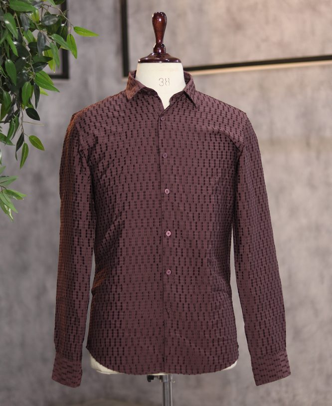 Maroon Designer Shirt