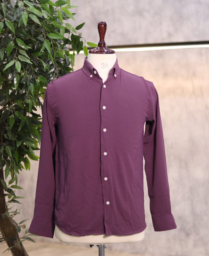 Dark Lavender Linen Shirt