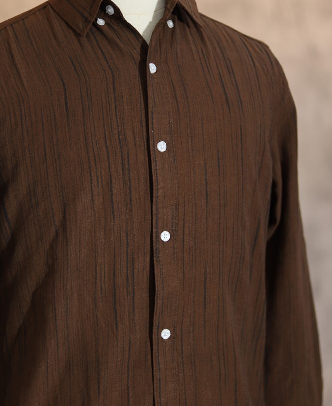 Brown Stripe Shirt - Image 2