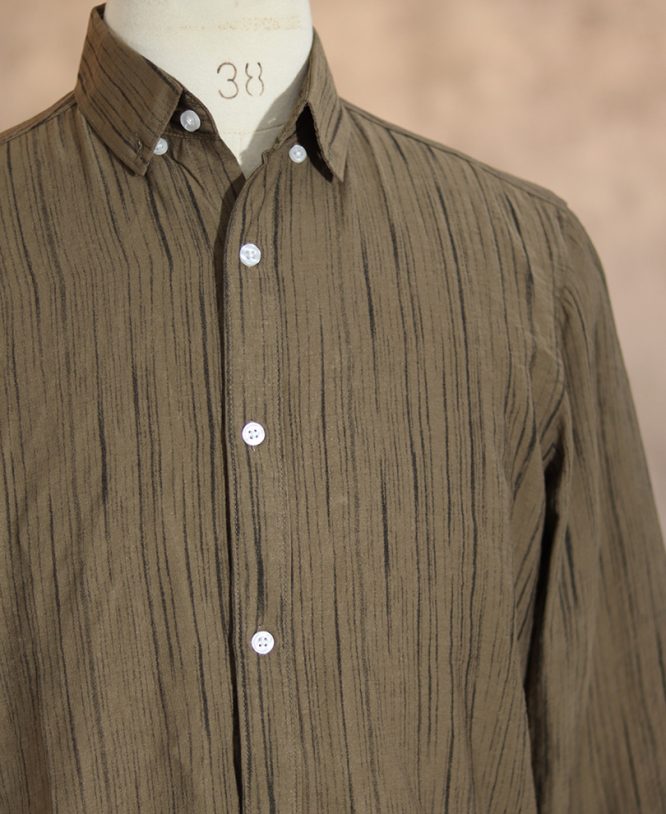 Light Brown Stripe Shirt - Image 2