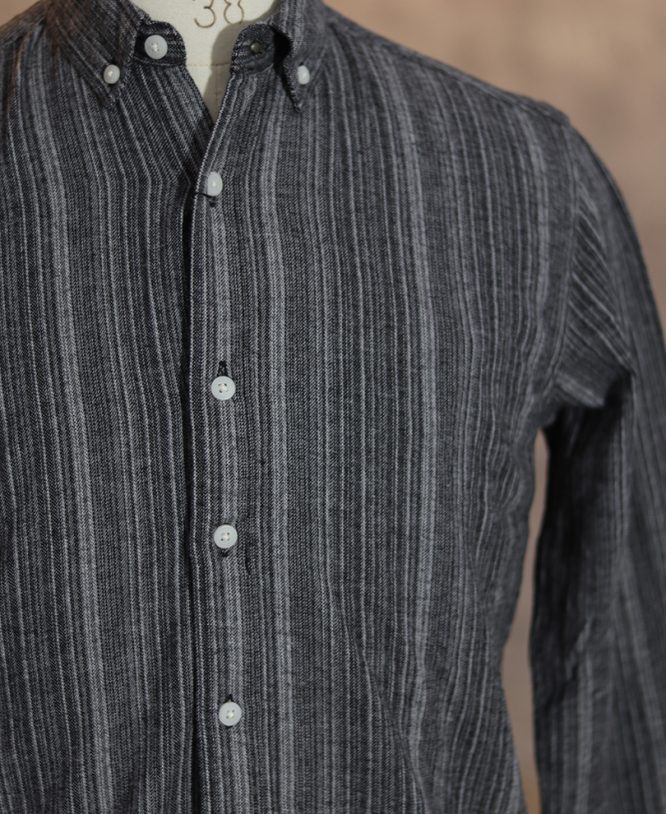 Grey Stripe Shirt - Image 2