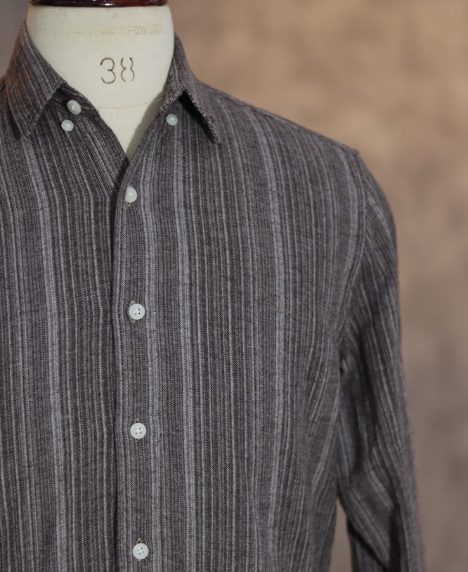 Light Grey Stripe Shirt - Image 2