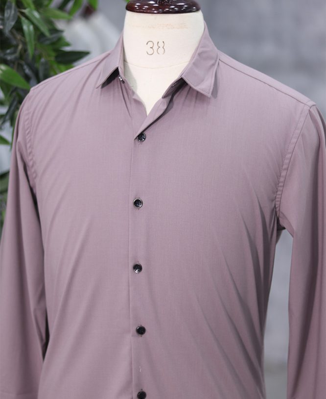 Peach Plain Shirt - Image 2