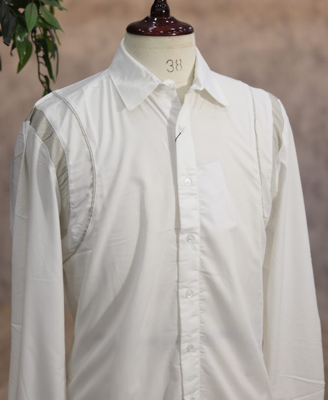White Imported Designer Shirt - Image 2