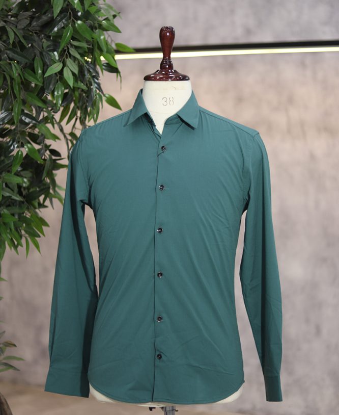 Dark Green Plain Shirt