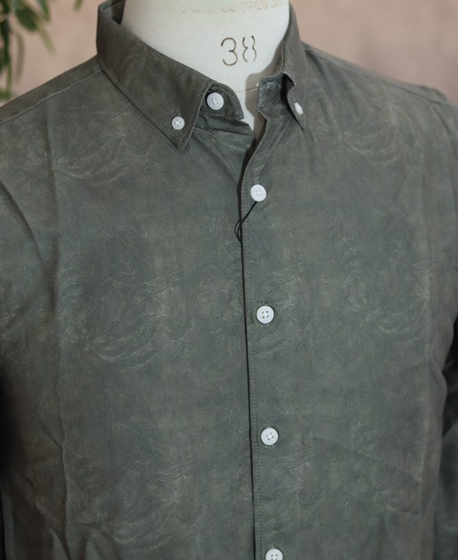 Green Printed Shirt - Image 2