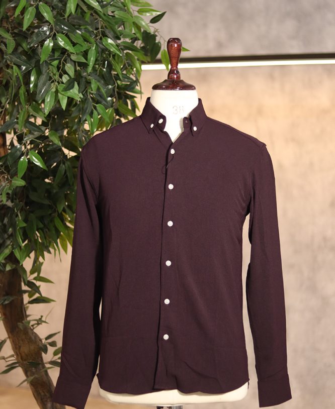 Maroon Linen Shirt