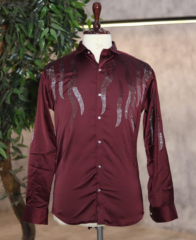Maroon Stone Shirt