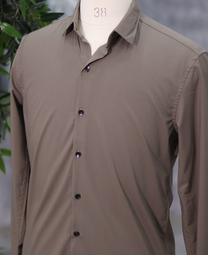 Brown Plain Shirt - Image 2