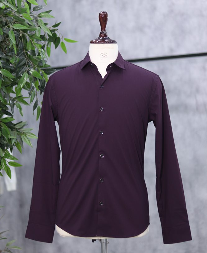 Maroon Plain Shirt