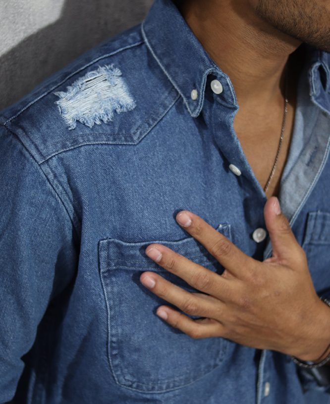 Blue Denim Shirt - Image 3