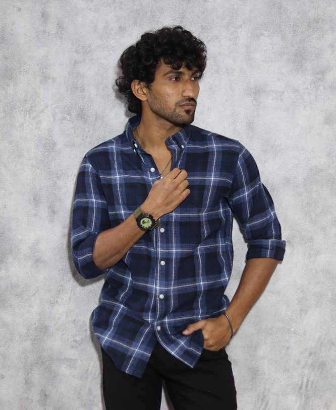 Blue Checked Shirt