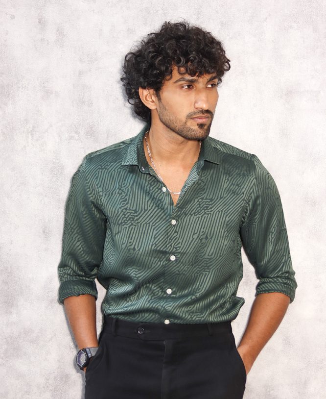 Green Designer Shirt