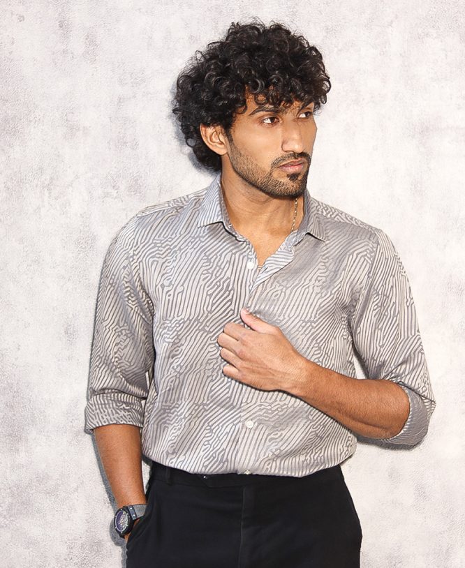 Grey Designer Shirt