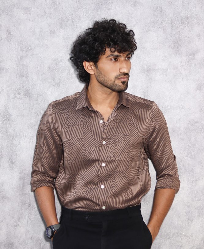 Brown Designer Shirt