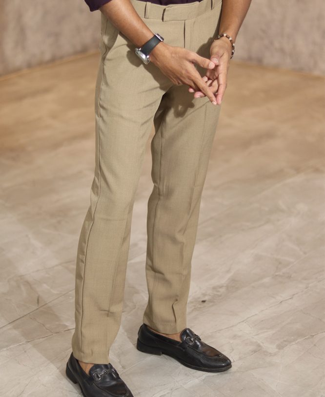 Cream Formal Pant