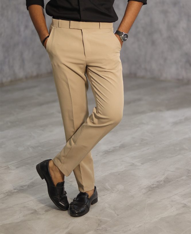 Beige Formal Pant