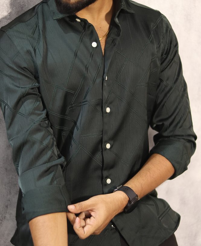 Green Designer Shirt - Image 2
