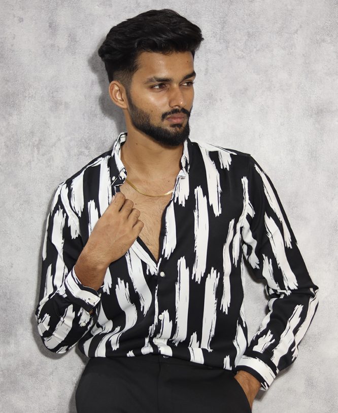 Black Printed Shirt