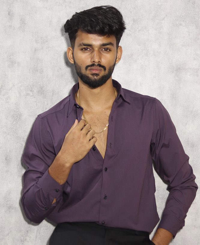 Lavender Plain Shirt