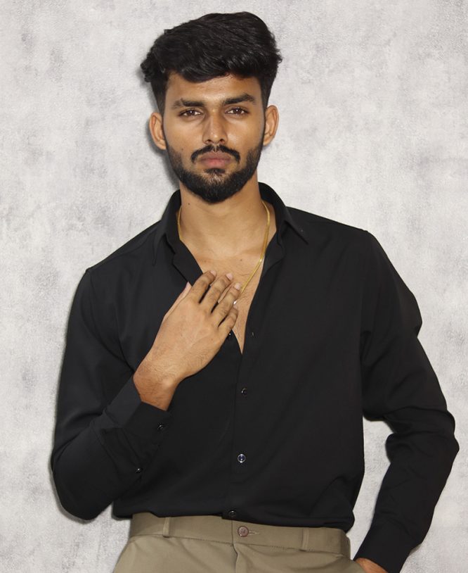 Black Plain Shirt