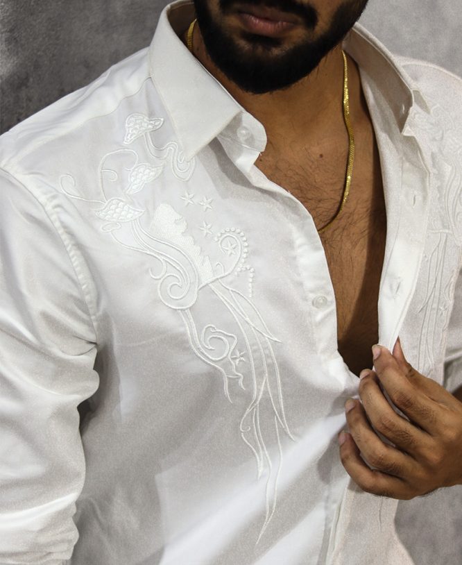 White Designer Shirt - Image 2
