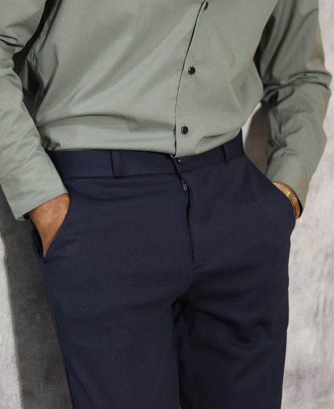 Navy Blue Formal Pant - Image 2