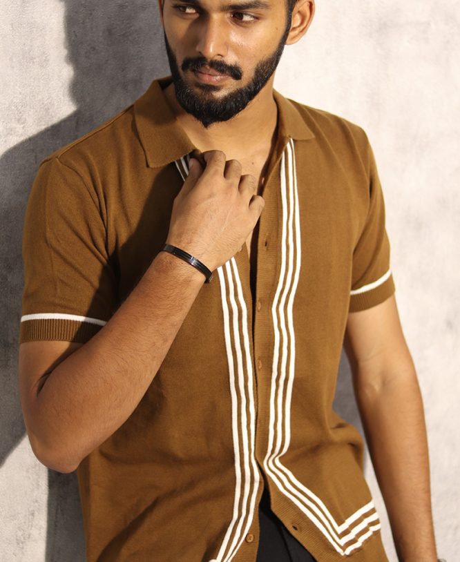 Brown Knitted Shirt - Image 2