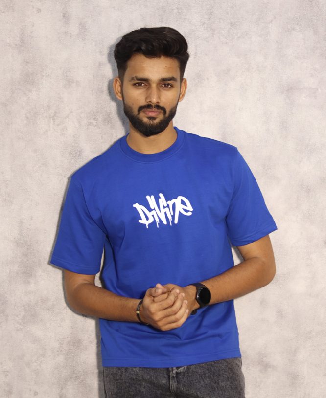 Blue Drop Shoulder