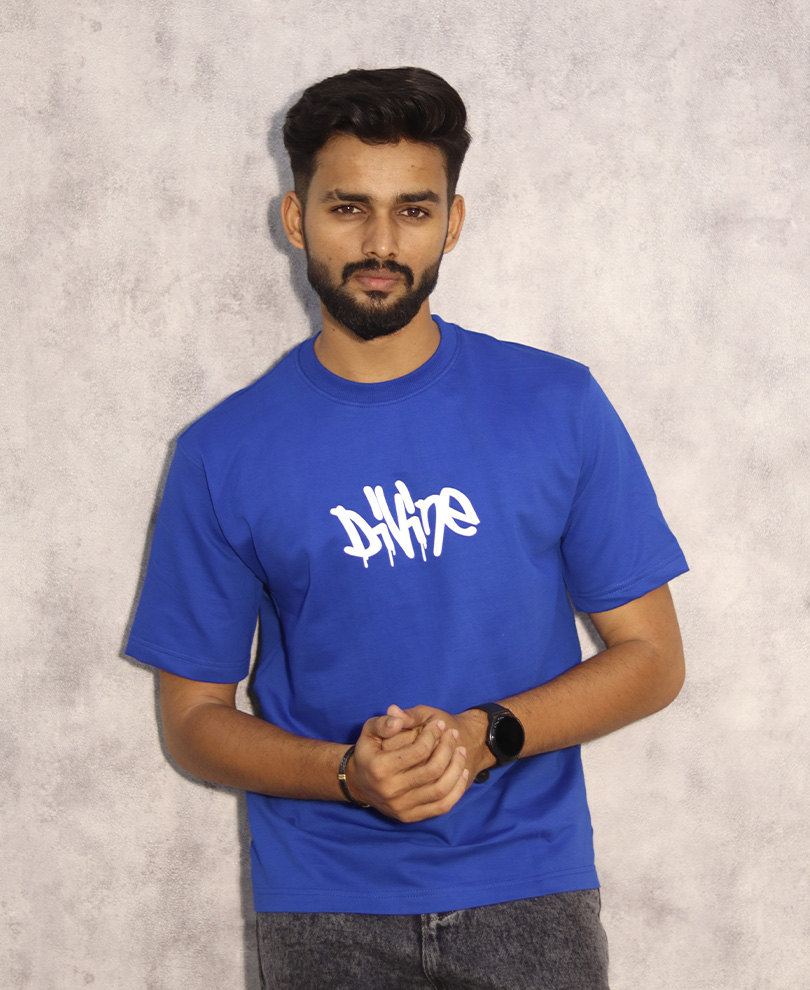 Blue Drop Shoulder