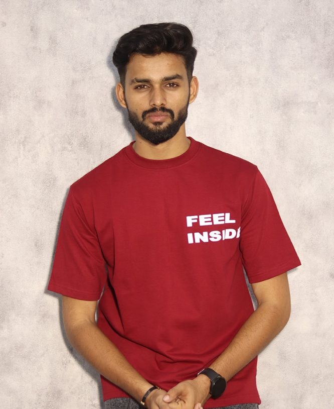 Maroon Drop Shoulder