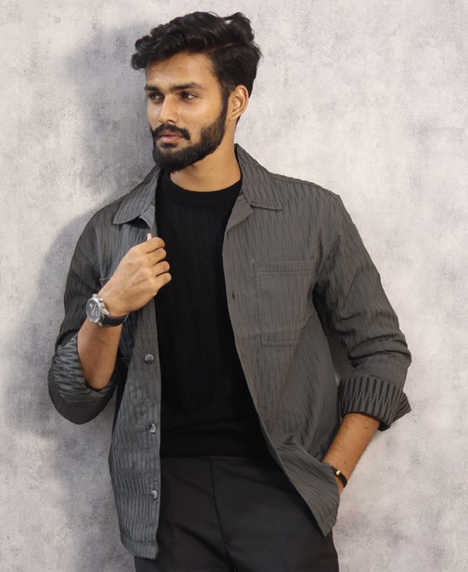 Grey Shacket